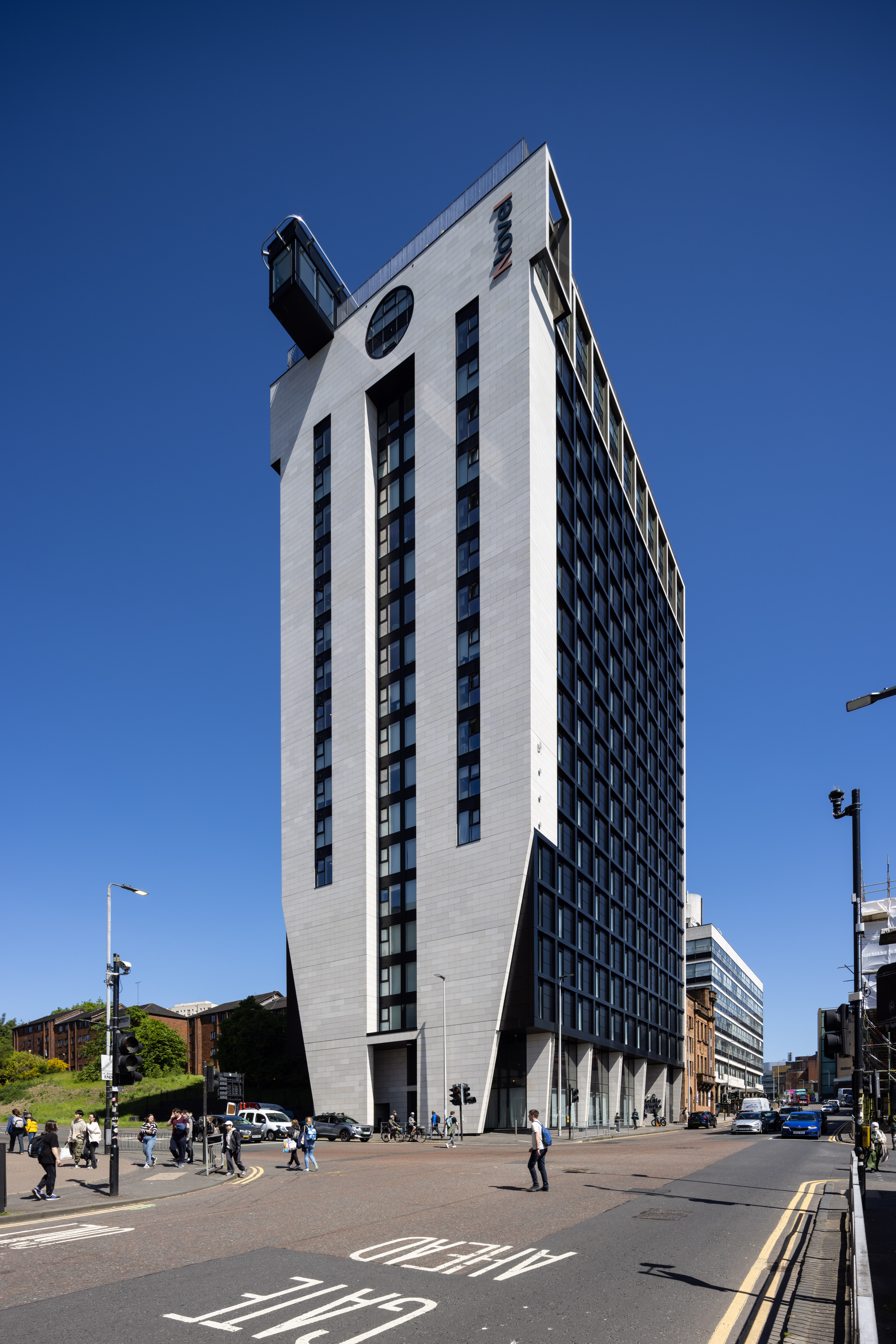 1-A2N_3051 Bridle Works Student Accommodation, Cathedral Street, Glasgow – aluminium windows by Marshall Brown