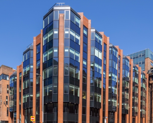 Pacific House, Glasgow – aluminium curtain walling and windows by Marshall Brown