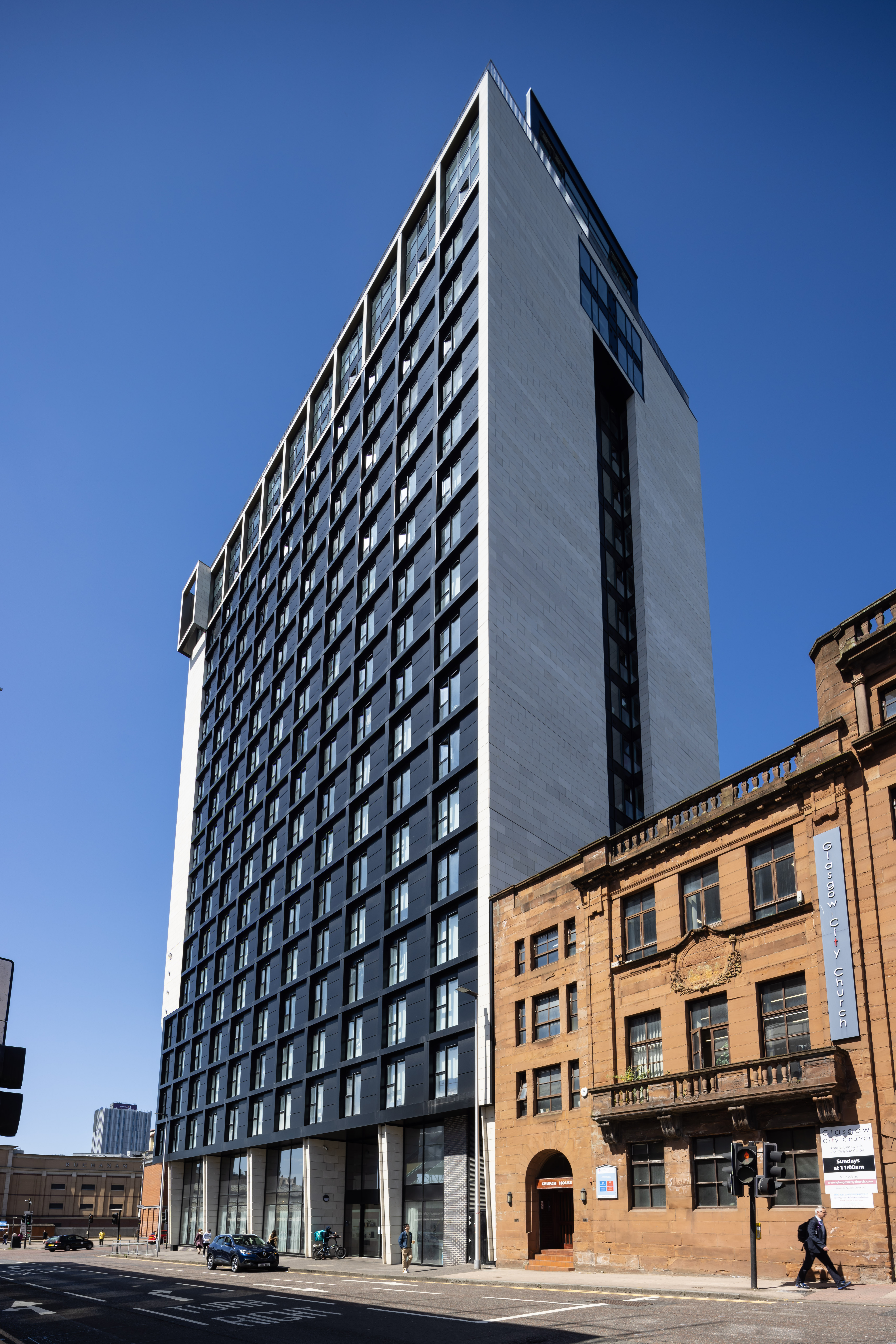 4-A2N_3055 Bridle Works Student Accommodation, Cathedral Street, Glasgow – aluminium windows by Marshall Brown