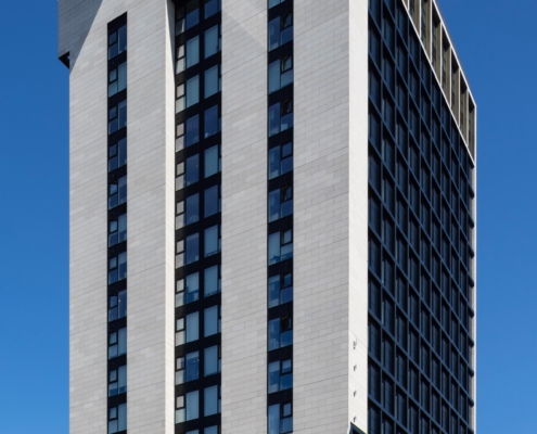 8-A2N_3060 Bridle Works Student Accommodation, Cathedral Street, Glasgow – aluminium windows by Marshall Brown